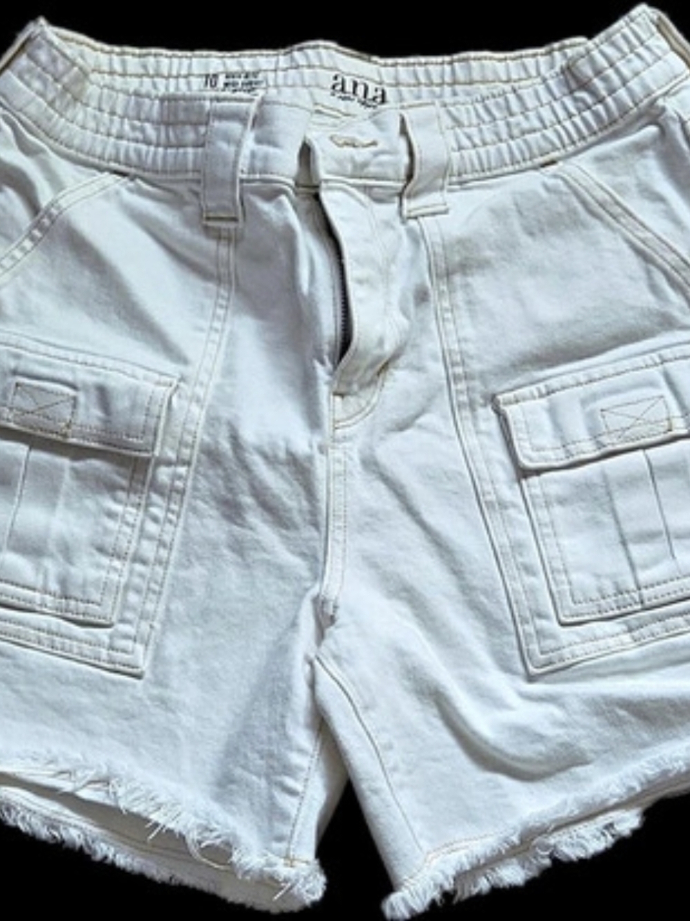 ana Cargo Shorts White Size 10